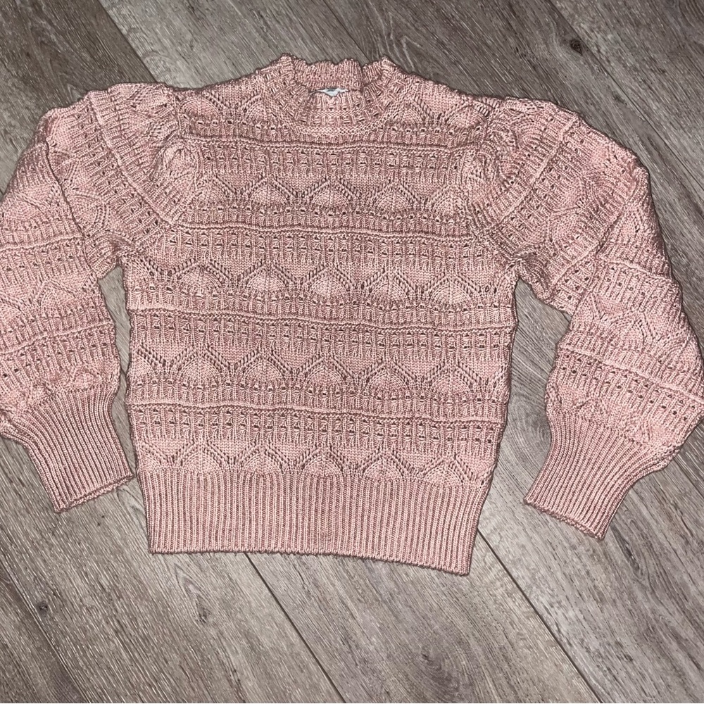 NWOT Pink Design history sweater